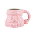 Pink Santa Shaped Mug by Slant Collections by Creative Brands