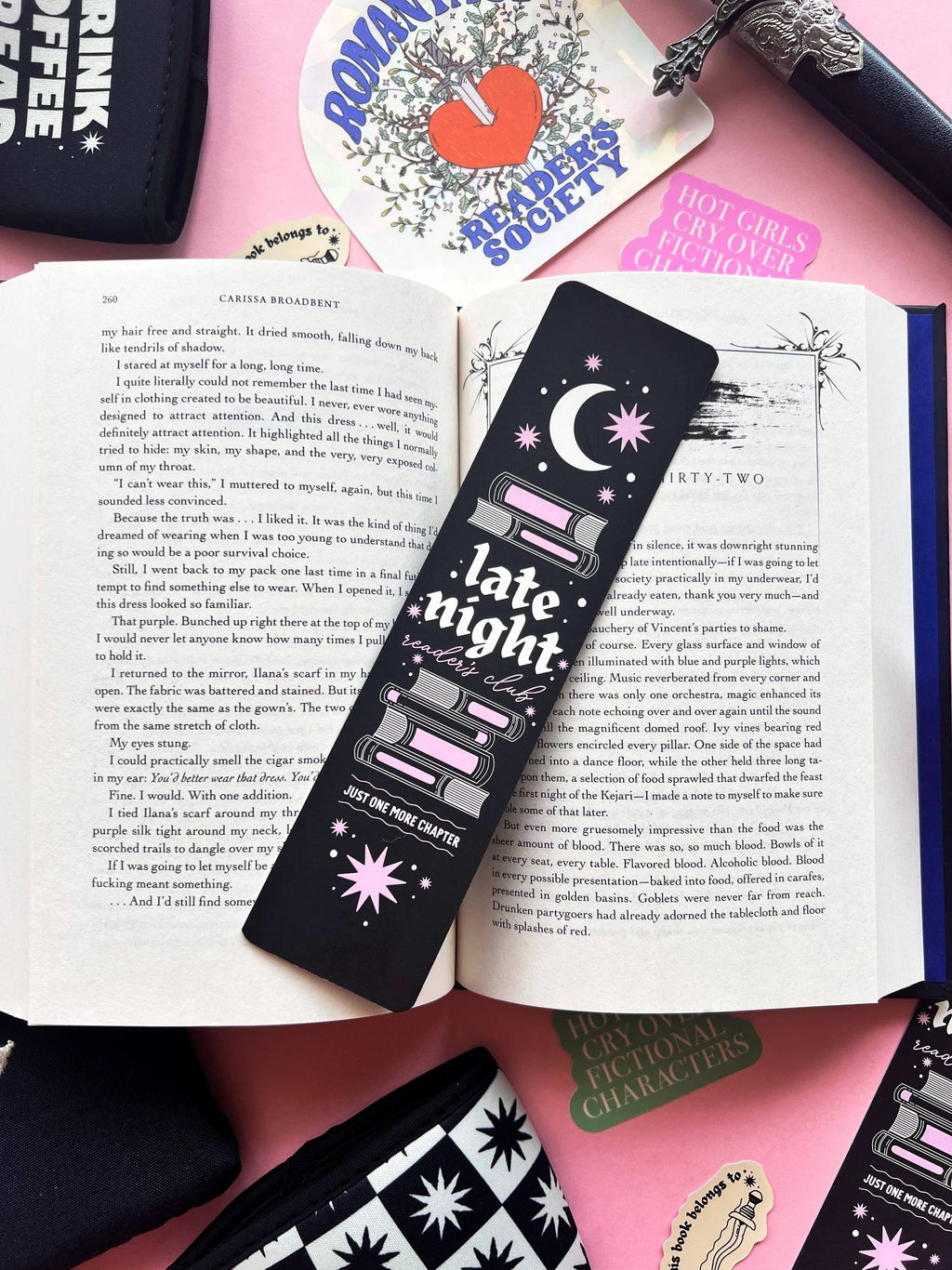 Jollie Ollie Designs - Late Nights Paper Bookmark by Jollie Ollie Designs
