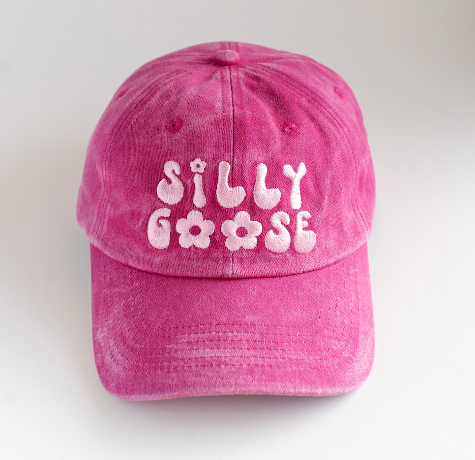 Silly Goose Dad Cap – Pink-NatterDoodle