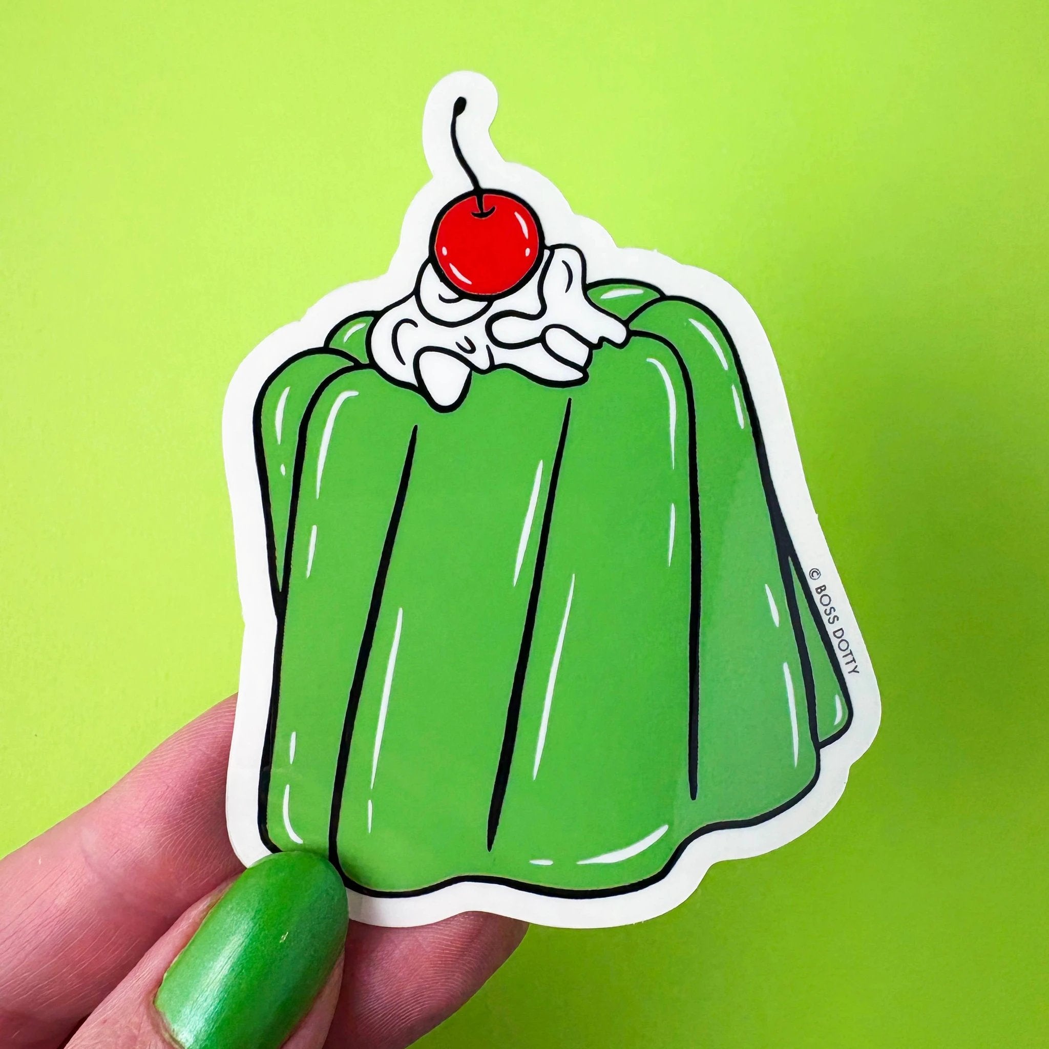 Boss Dotty Paper Co. - Retro Jello Mold Clear Sticker by Boss Dotty Paper Co.