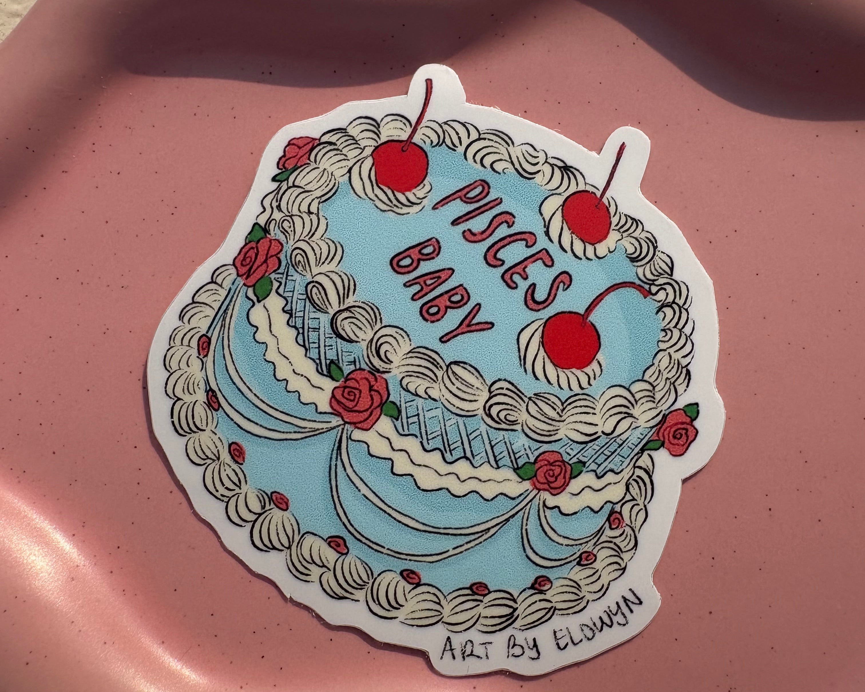 Zodiac Cake Stickers - Art By Elowyn