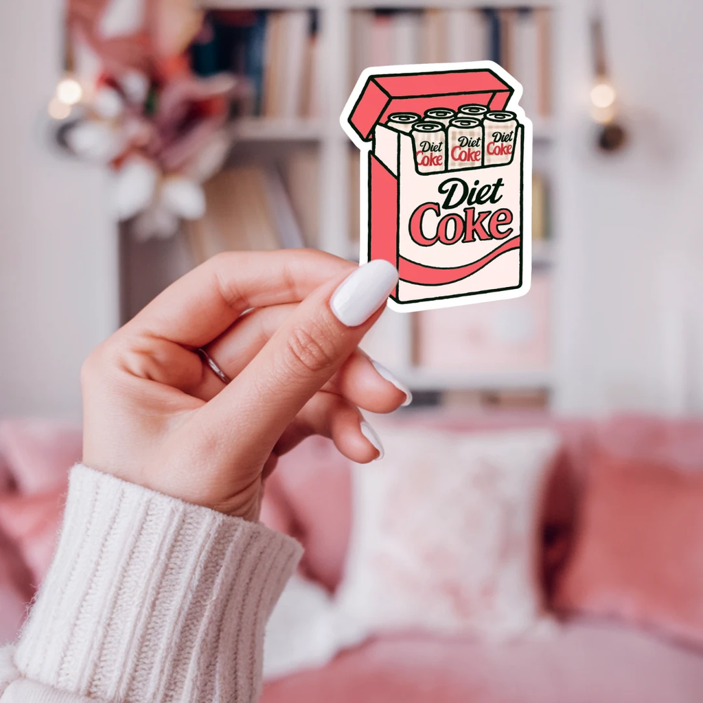 inviting affairs paperie - Diet Coke Fridge Pack Sticker by inviting affairs paperie
