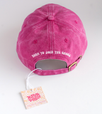 Silly Goose Dad Cap – Pink-NatterDoodle