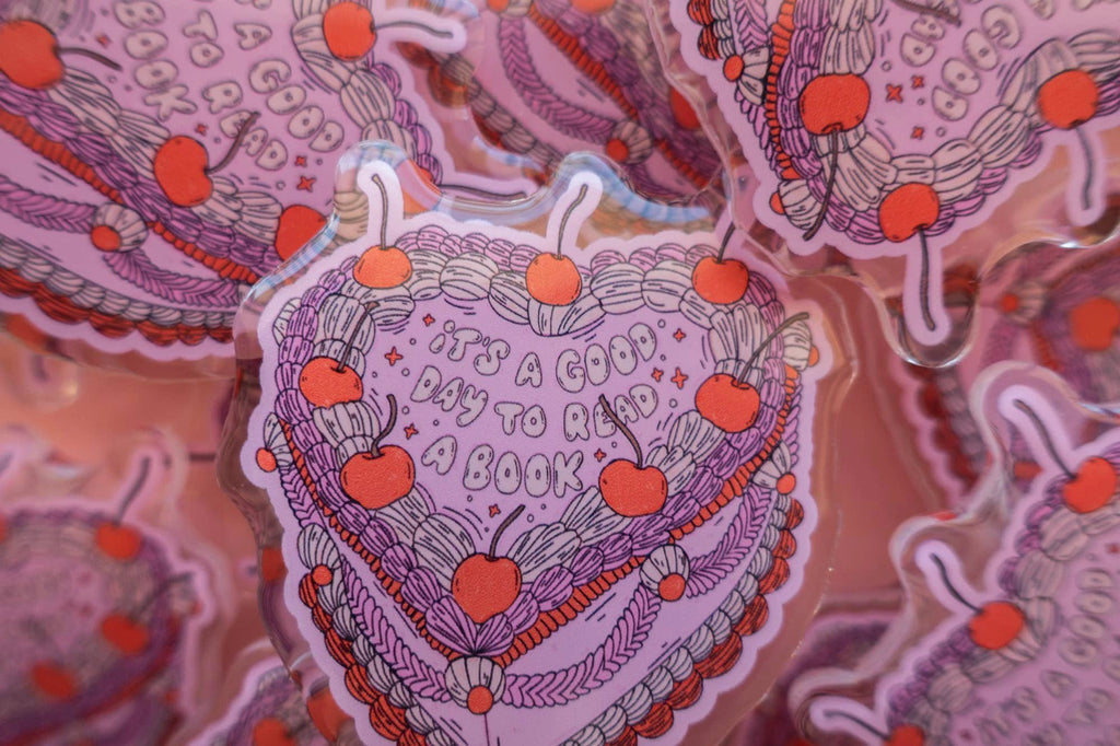 Jollie Ollie Designs - "A Good Day To Read" Kindle Grip by Jollie Ollie Designs