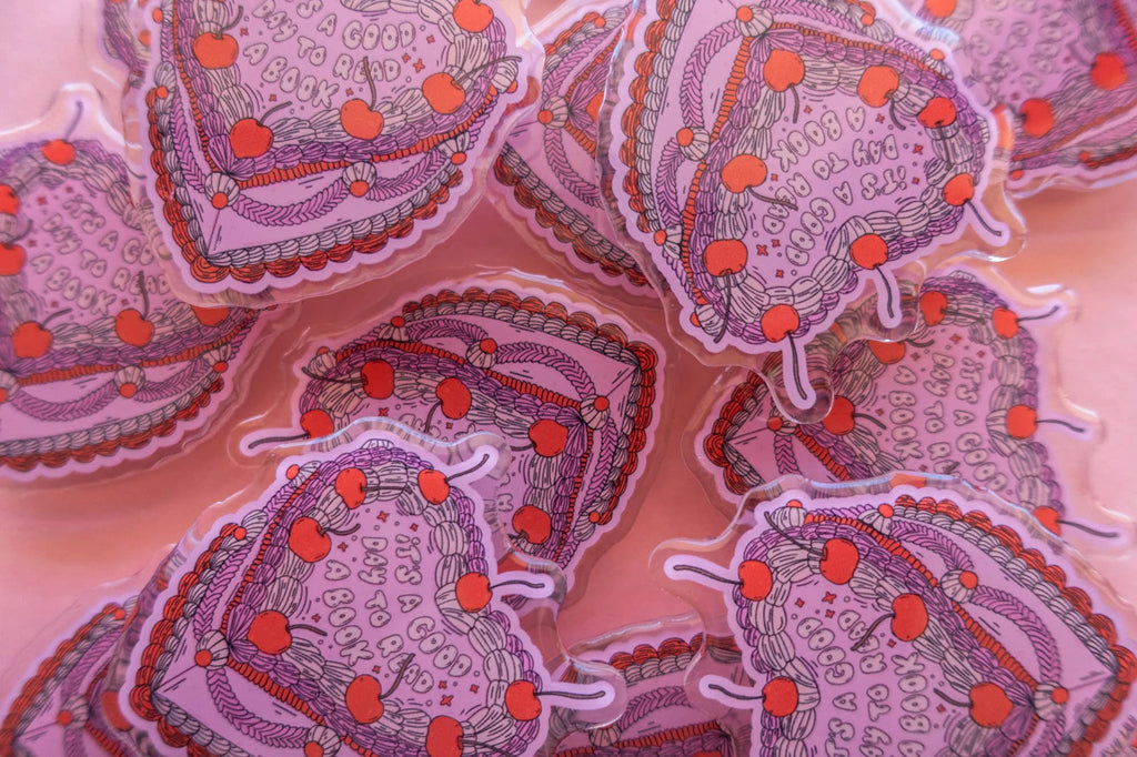 Jollie Ollie Designs - "A Good Day To Read" Kindle Grip by Jollie Ollie Designs