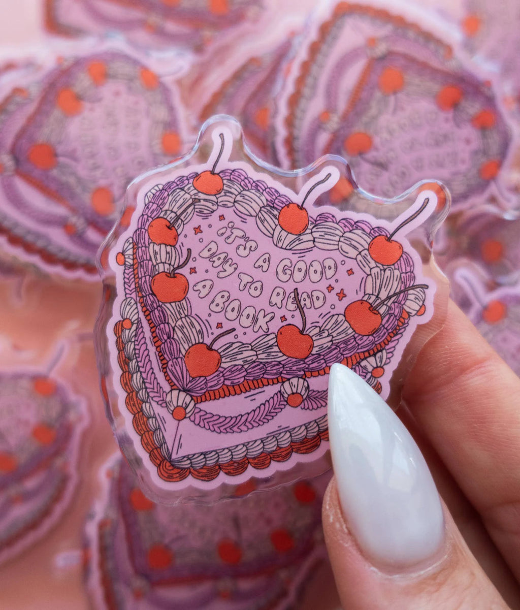 Jollie Ollie Designs - "A Good Day To Read" Kindle Grip by Jollie Ollie Designs