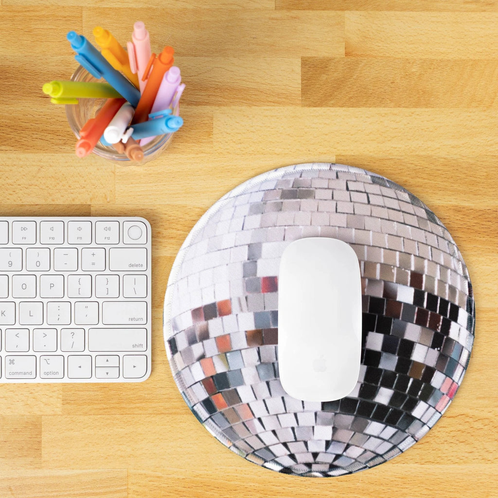 Elyse Breanne Design - Disco Ball Mousepad by Elyse Breanne Design