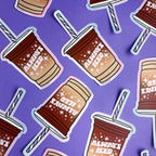 Boss Dotty Paper Co. - Iced Coffee Sticker by Boss Dotty Paper Co.