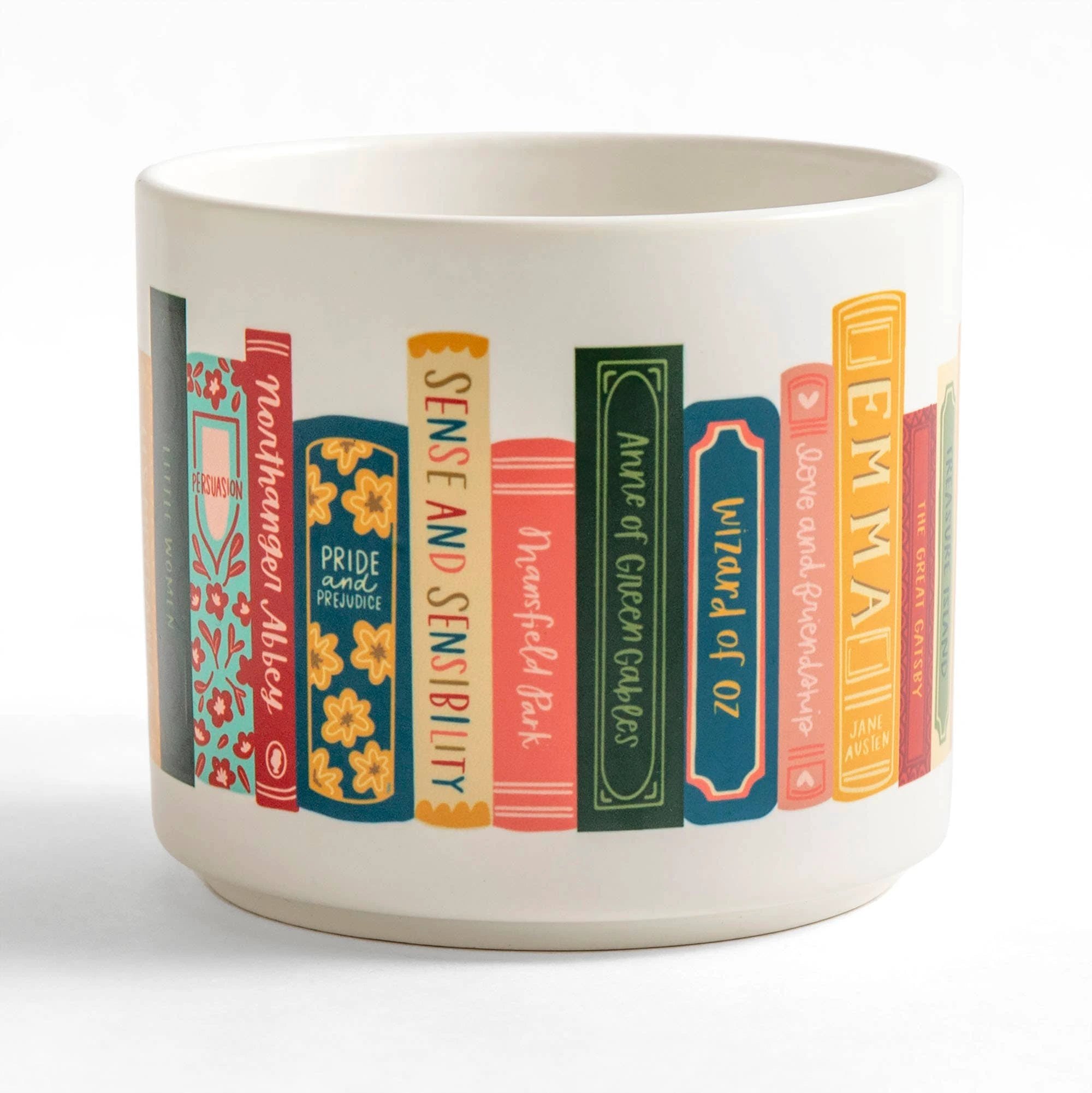 Classic Books Large Ceramic Mug by Pippi Post