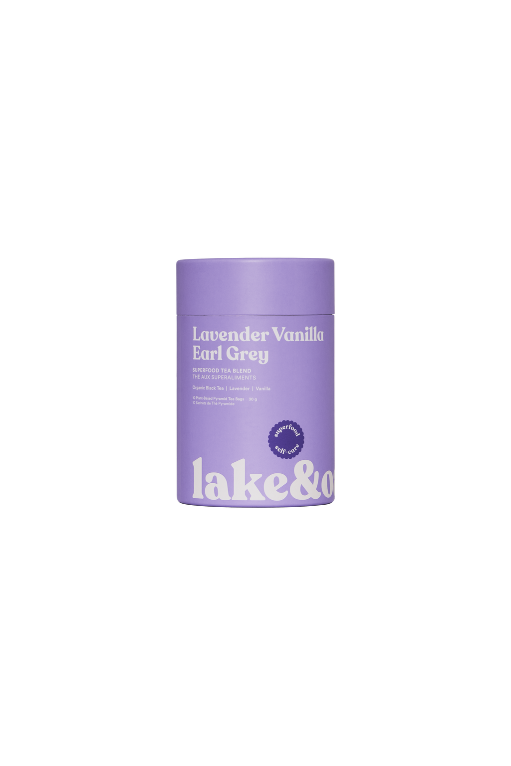 Lake & Oak Tea Co. - Lavender Vanilla Earl Grey - Superfood Tea Blend - Pyramid Tea Bags by Lake & Oak Tea Co.