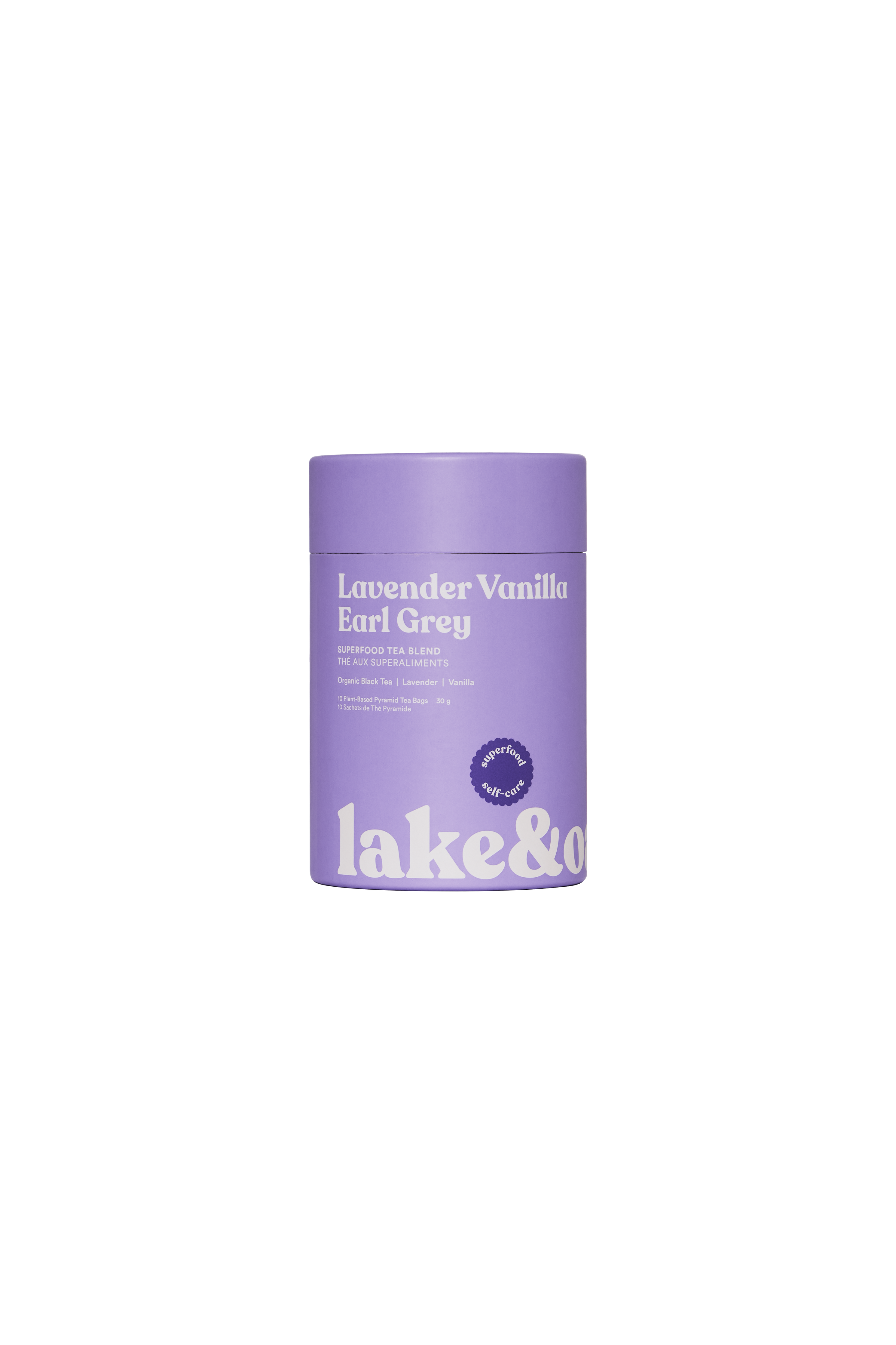 Lake & Oak Tea Co. - Lavender Vanilla Earl Grey - Superfood Tea Blend - Pyramid Tea Bags by Lake & Oak Tea Co.