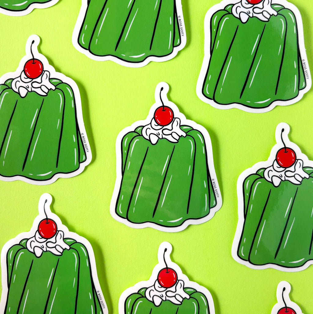 Boss Dotty Paper Co. - Retro Jello Mold Clear Sticker by Boss Dotty Paper Co.