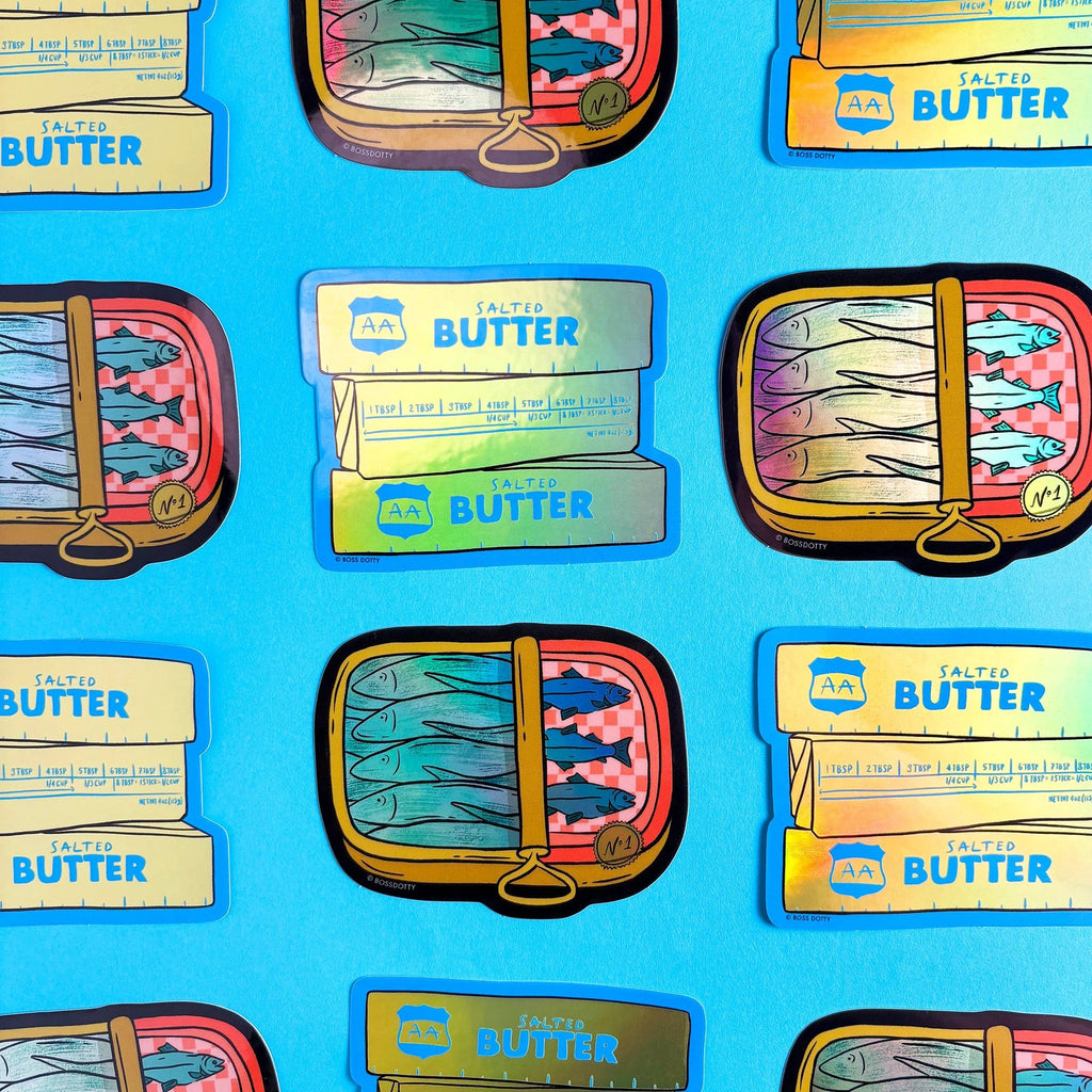 Boss Dotty Paper Co. - Holographic Butter Sticker by Boss Dotty Paper Co.