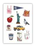 inviting affairs paperie - New York City Sticker Sheet – Iconic NYC Landmarks & Food by inviting affairs paperie