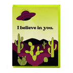 Boss Dotty Paper Co. - I Believe in You Card UFO Encouragement Card by Boss Dotty Paper Co.
