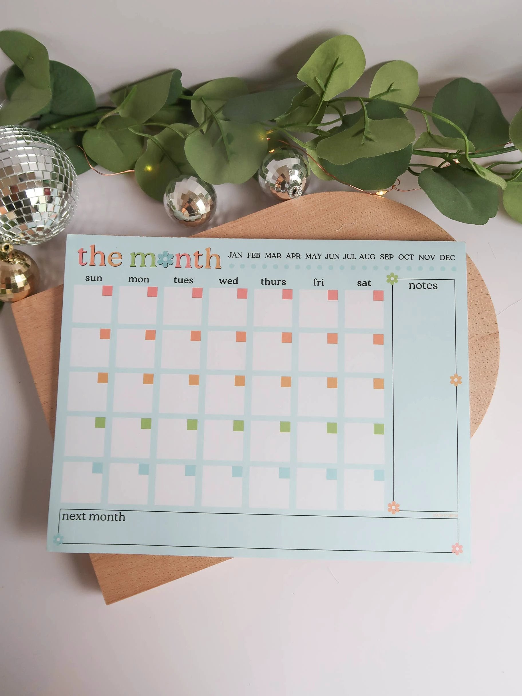 Created By Christine - The Month | monthly planner notepad by Created By Christine