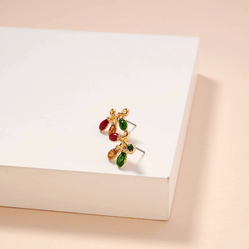 Christmas Lights Stud Earrings by Frem
