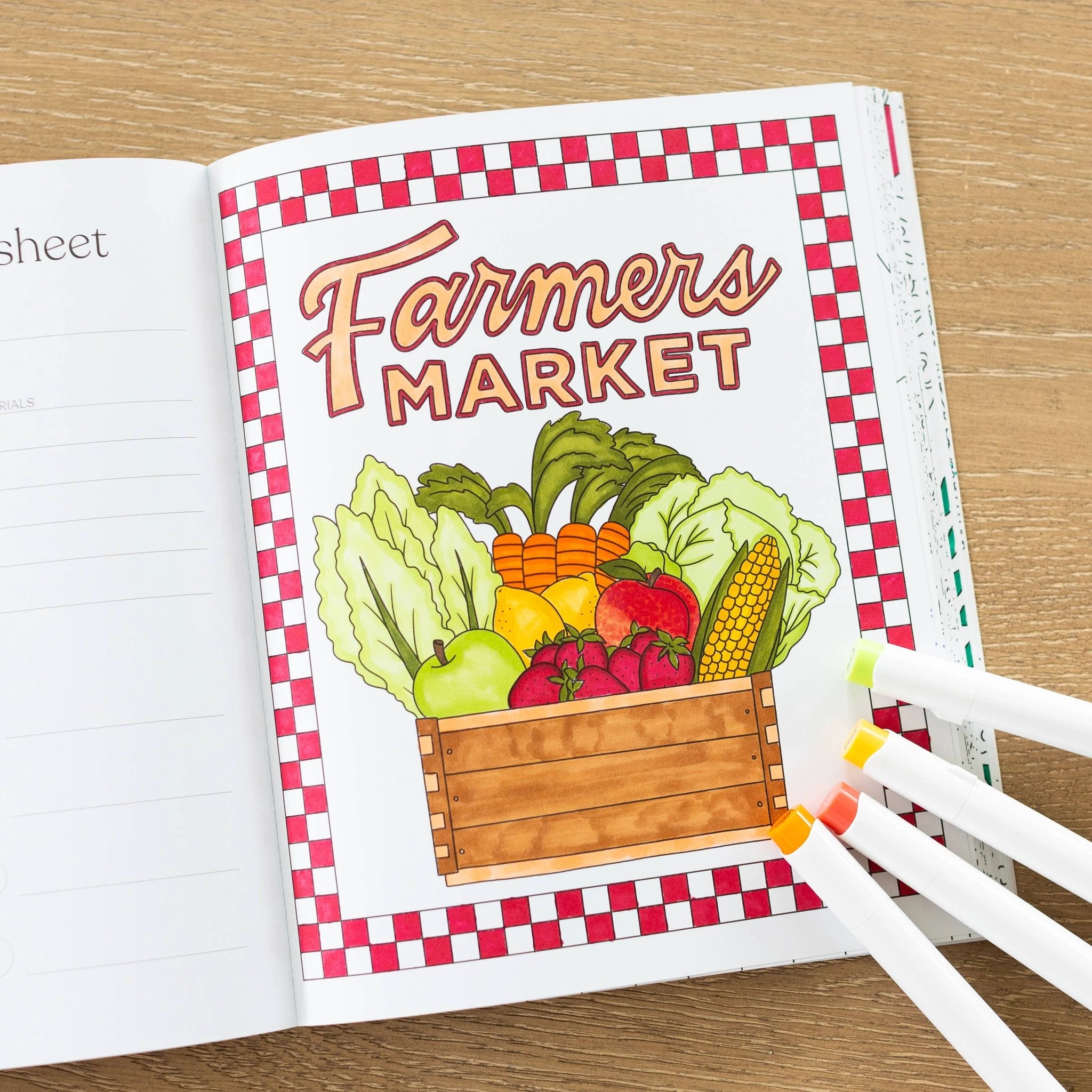 Elyse Breanne Design - Farmers Market Coloring Book by Elyse Breanne Design