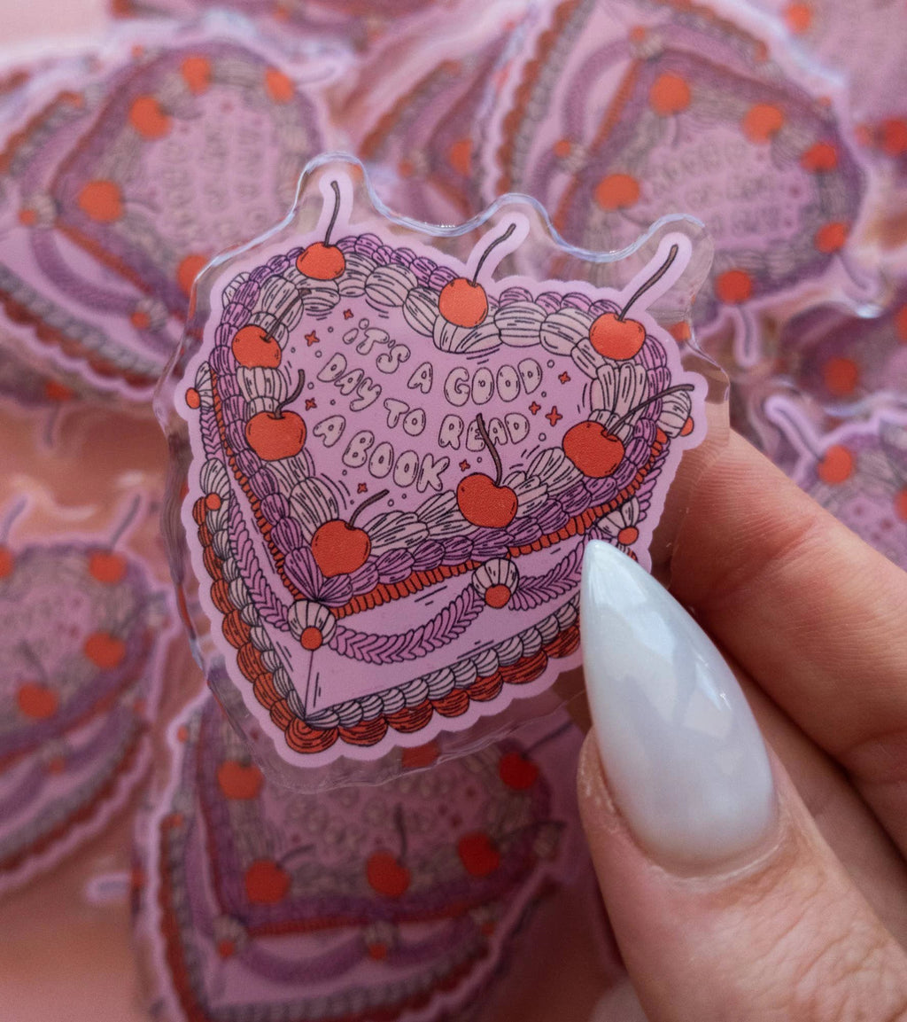 Jollie Ollie Designs - "A Good Day To Read" Kindle Grip by Jollie Ollie Designs