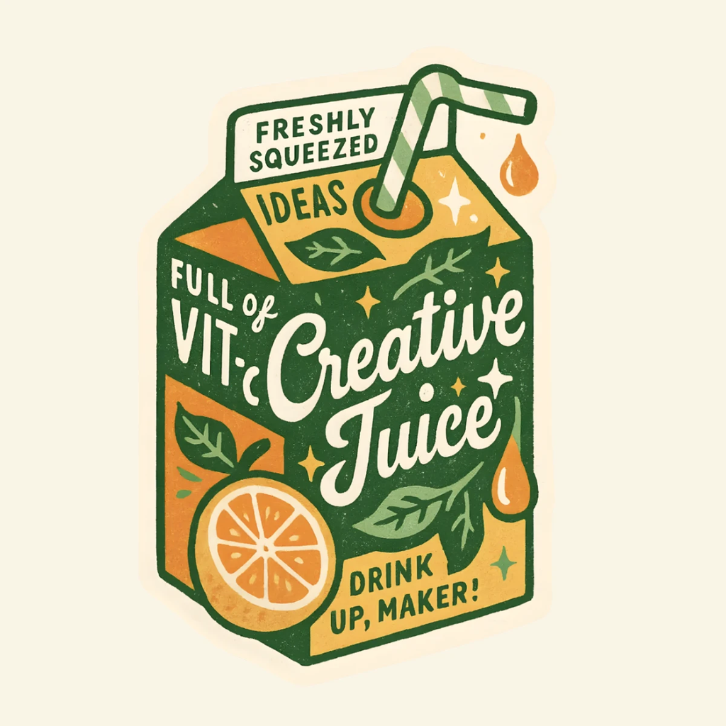inviting affairs paperie - Drink Up, Maker! Creative Juice Sticker by inviting affairs paperie