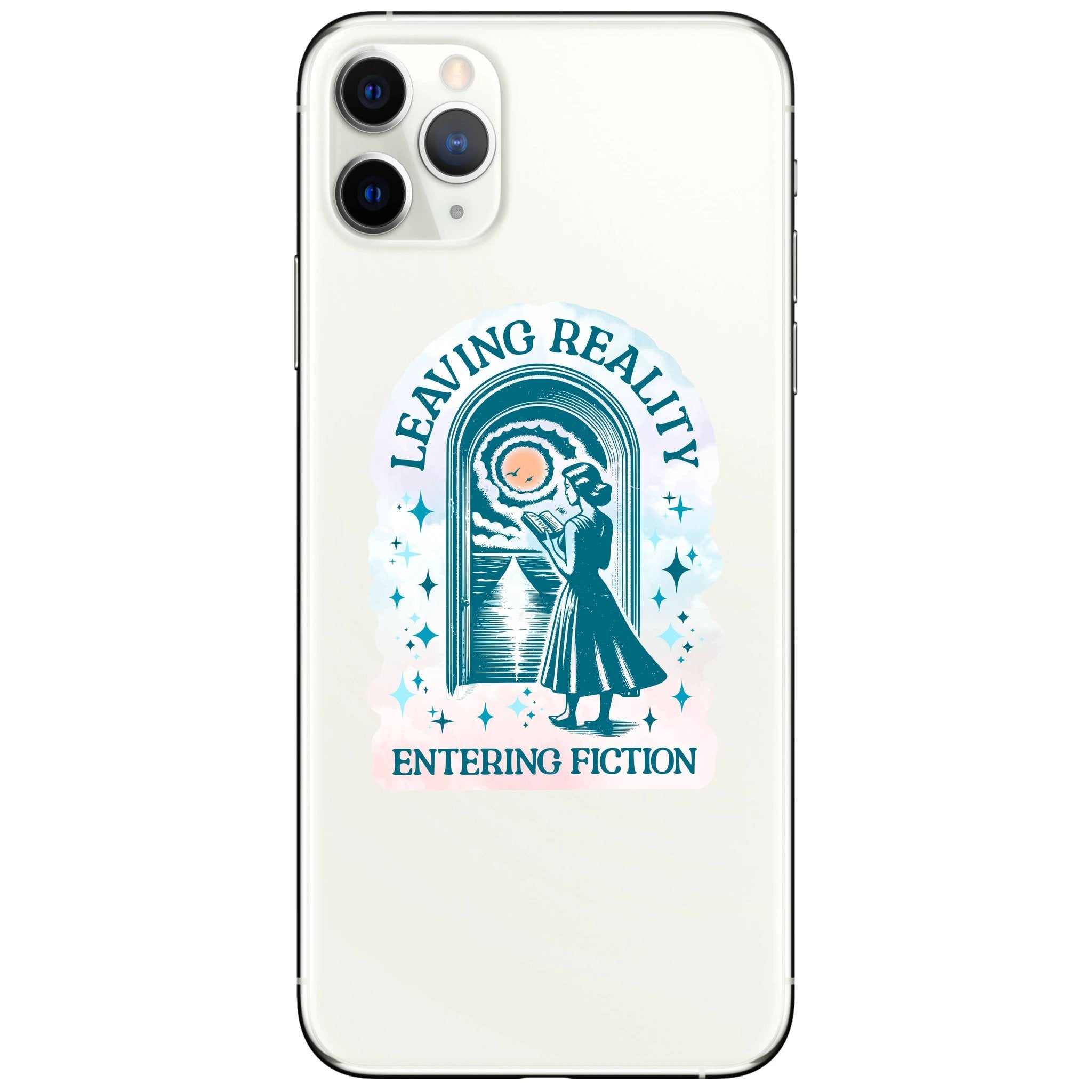 Juju and Moxie - Book Lover Reading Escape Cute High Quality Vinyl Sticker by Juju and Moxie