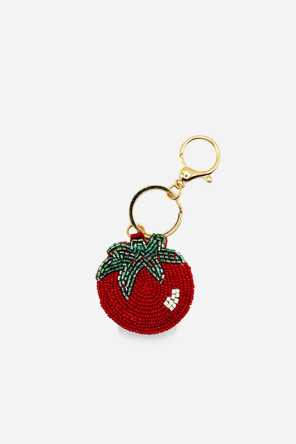 Pizzazz, Inc. - Tomato Beaded Bag Charm by Pizzazz, Inc.