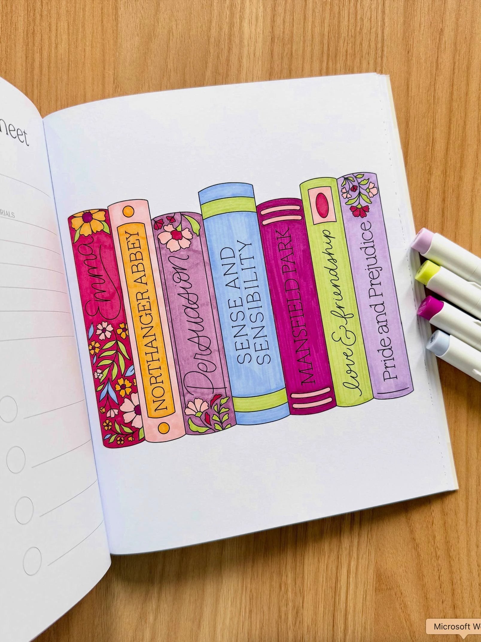 Elyse Breanne Design - All Booked Up Coloring Book | Bookish & Reading by Elyse Breanne Design