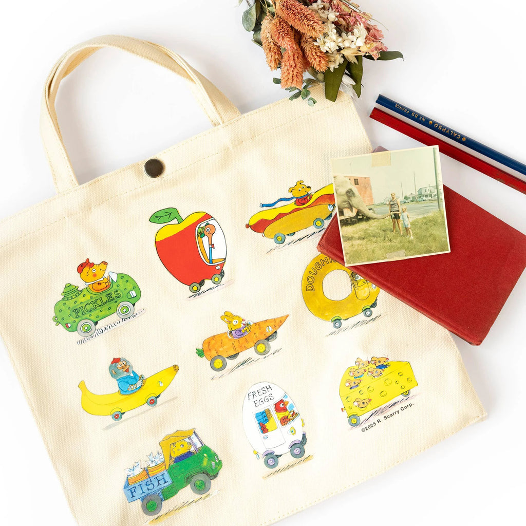 Three Potato Four - 3P4 x Richard Scarry® - Busy Town Market Tote by Three Potato Four