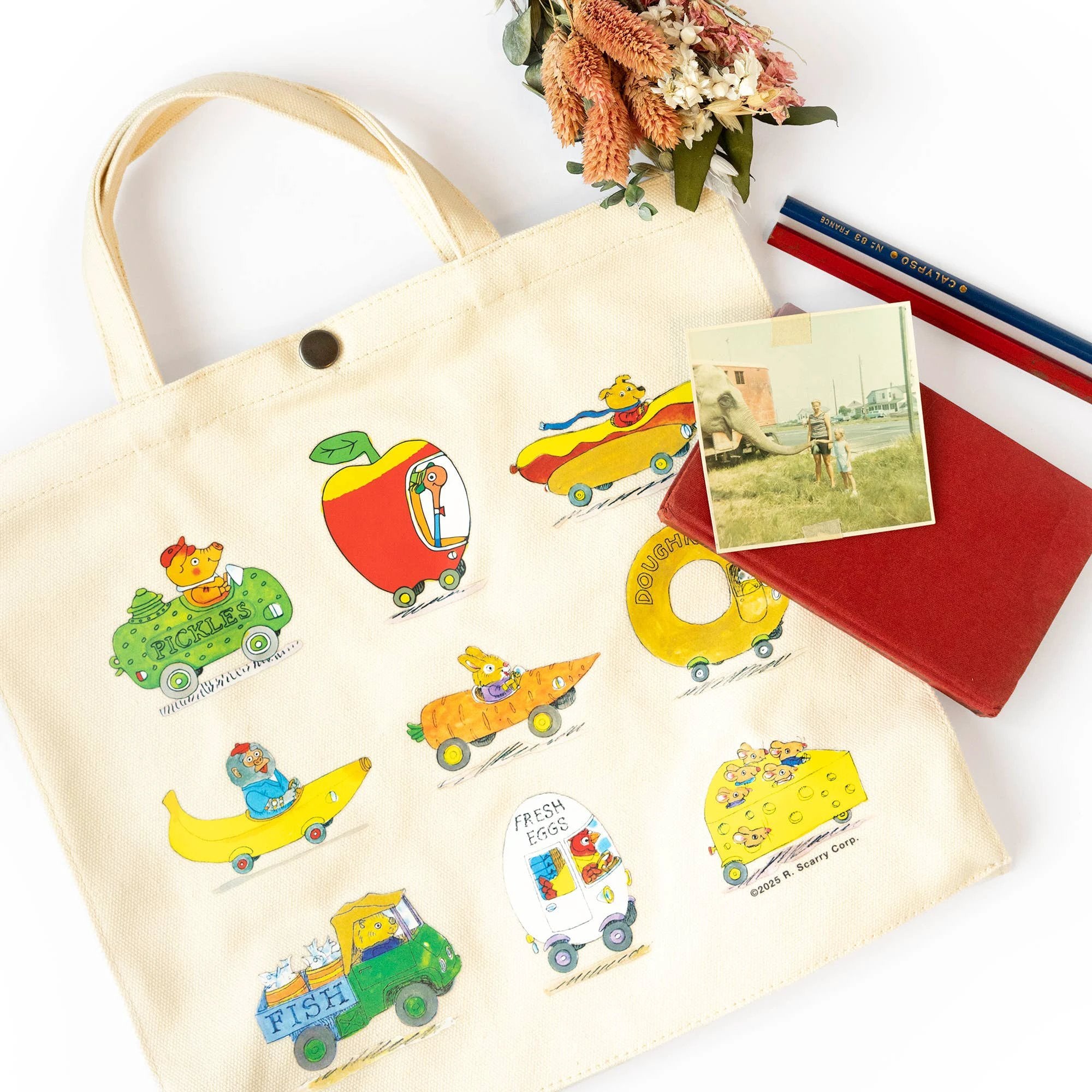 Three Potato Four - 3P4 x Richard Scarry® - Busy Town Market Tote by Three Potato Four