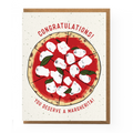 Boss Dotty Paper Co. - Margherita Pizza Congratulations Card by Boss Dotty Paper Co.