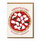 Boss Dotty Paper Co. - Margherita Pizza Congratulations Card by Boss Dotty Paper Co.