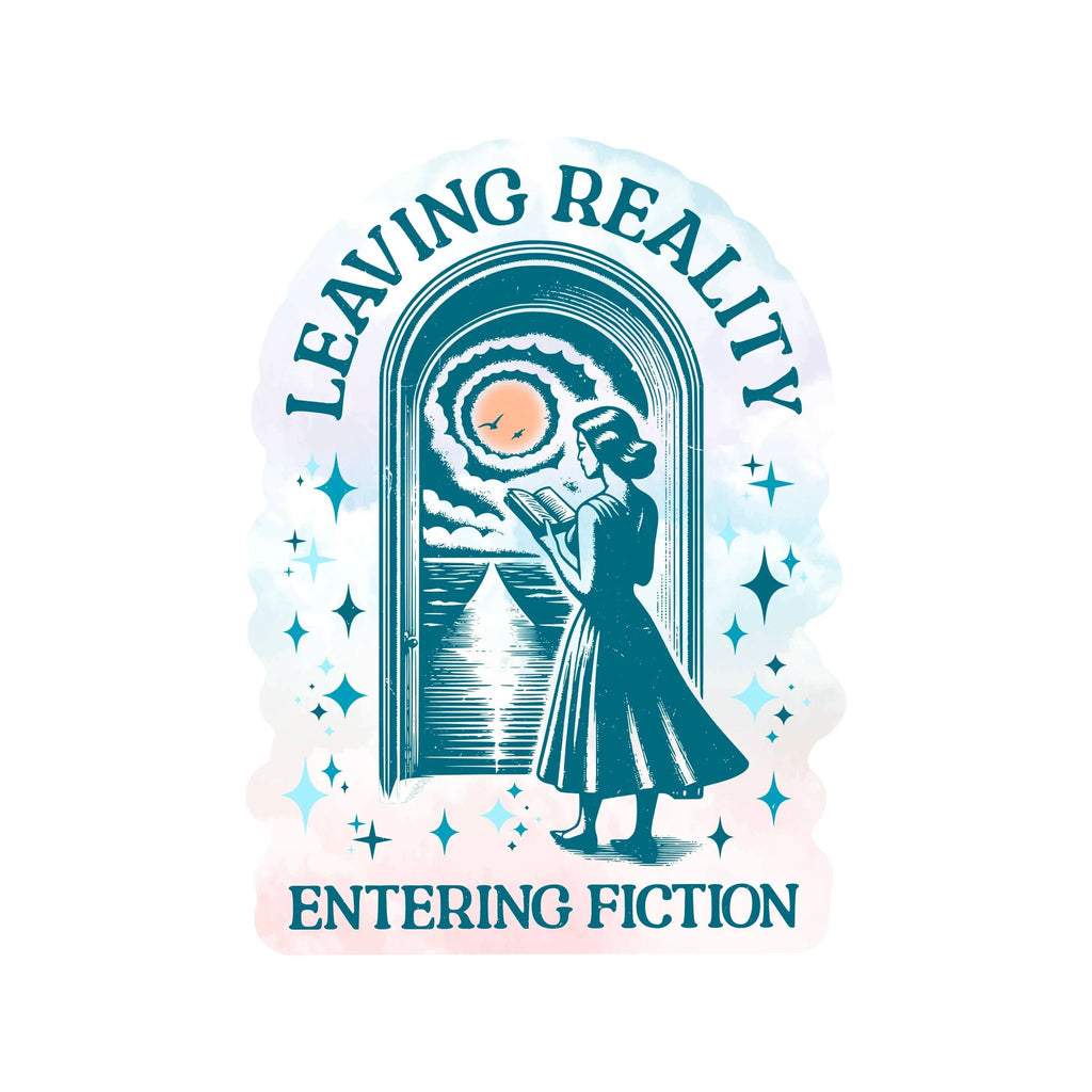 Juju and Moxie - Book Lover Reading Escape Cute High Quality Vinyl Sticker by Juju and Moxie