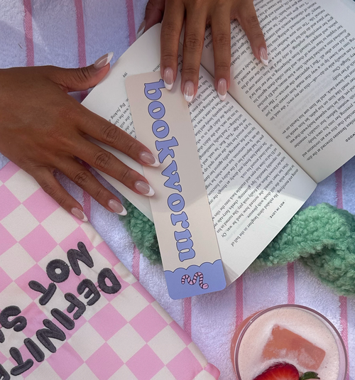 Jollie Ollie Designs - Bookworm Paper Bookmark by Jollie Ollie Designs