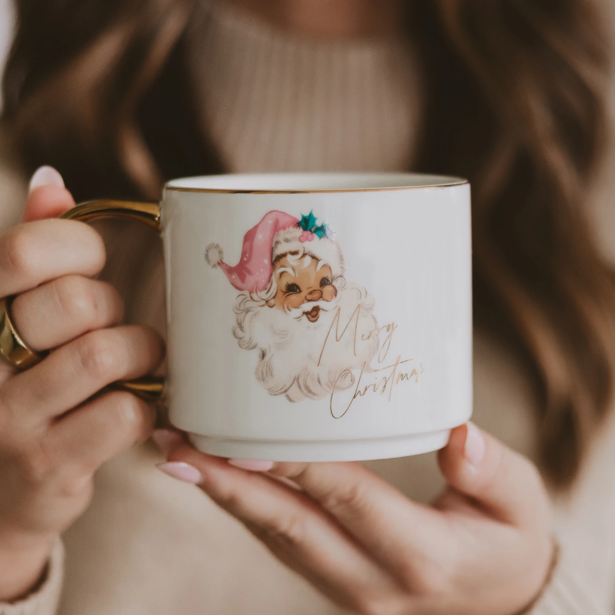 Vintage Santa Coffee Mug by Sweet Water Decor