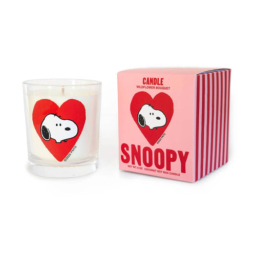 Three Potato Four - 3P4 x Peanuts® Valentine Candle - Snoopy Heart by Three Potato Four