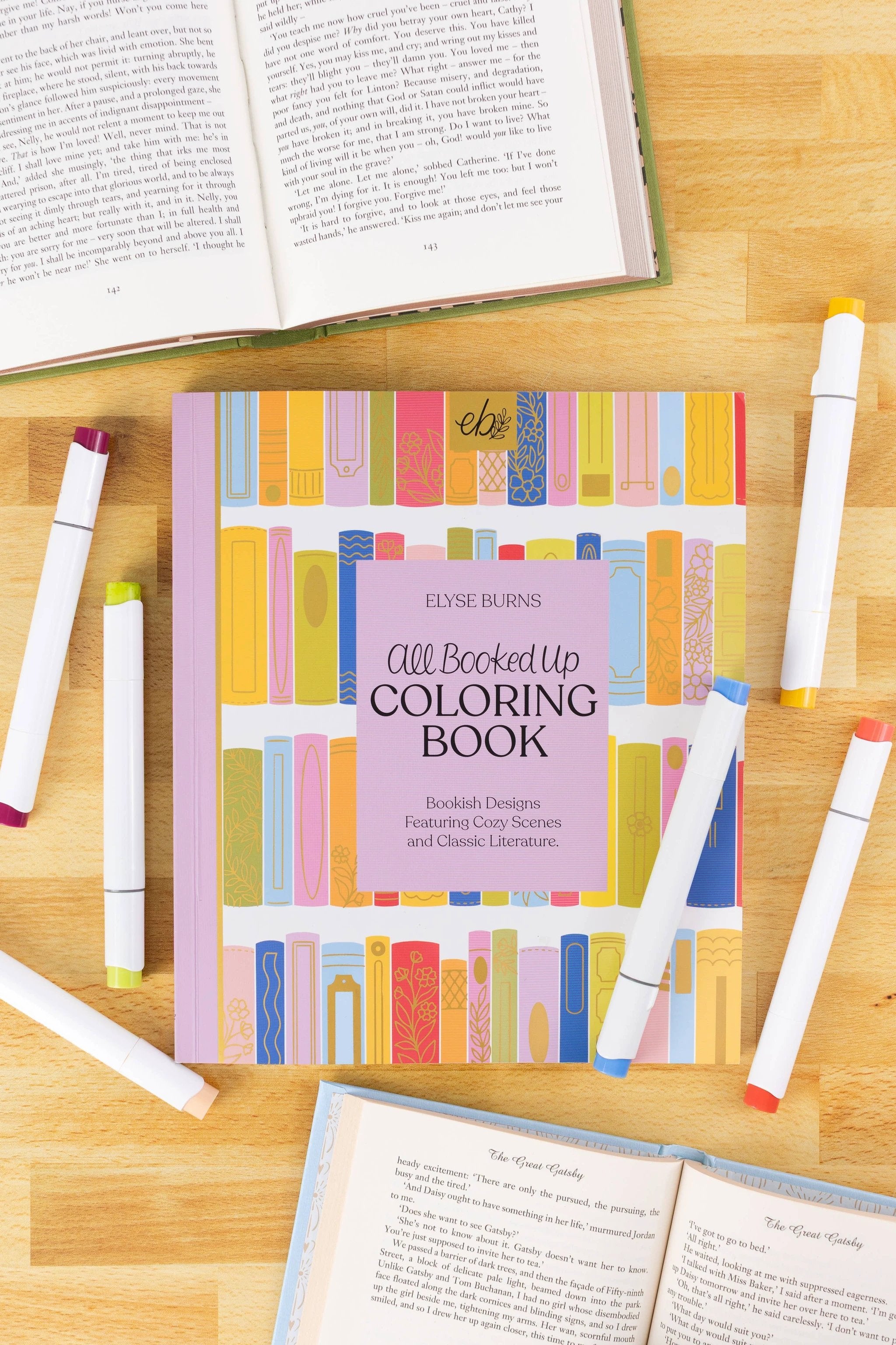 Elyse Breanne Design - All Booked Up Coloring Book | Bookish & Reading by Elyse Breanne Design